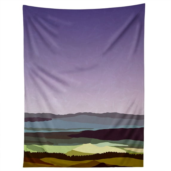 Society6 Alisa Galitsyna Sunset Over the Valley Tapestry 60" x 80"