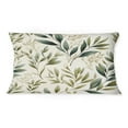 thumbnail image 2 of Designart "Leaves in Tranquil Arrangement" Plants Printed Throw Pillow, 2 of 5