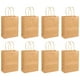 thumbnail image 1 of Bolsas de papel kraft reutilizables, 50 unidades, para guardar artículos de fiesta (caqui), 1 of 5