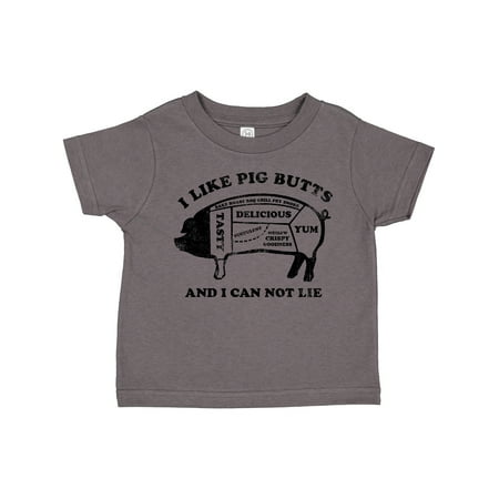 

Inktastic I Like Pig Butts Gift Toddler Boy or Toddler Girl T-Shirt
