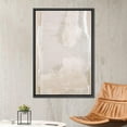 thumbnail image 2 of HFDF Canvas Print Wall Art Pastel Grunge Watercolor Gray Landscape Abstract Shapes Illustrations Modern Art Decorative Minimalism Calm/Zen for Living Room, Bedroom, Office - Black 16x20inch Framed, 2 of 5