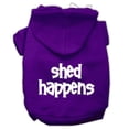 thumbnail image 1 of Shed Happens Screen Print Pet Hoodies Purple Size Xxl (18), 1 of 1