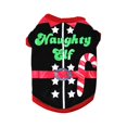 thumbnail image 1 of Camiseta para perros Estampado navideño Manténgase abrigado Algodón Estampado de letras Disfraz para perros Navidad - Negro S-Dontodent Kuyhfg Sin marca, 1 of 5