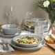 thumbnail image 2 of Juego de vajilla Gibson Home Summer Shades, 16 piezas, gris, 2 of 8