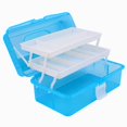 thumbnail image 3 of Coofit Art Toolbox Creative Fashion 3-layer Plastic Art Supply Box Painting Case, 3 of 4