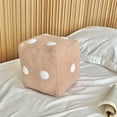 thumbnail image 4 of Staron under $5! Plush Dice Pillow, 20x20cm Soft Cube Cushion with Wool Fabric, Decorative Throw Pillow for Sofa Bedroom Gaming Room, 4 of 7
