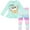 Blue/purple, variant on Star Wars The Mandalorian The Child Little Girls Fleece Sweatshirt and Leggings Outfit Set Infant to Big Kid