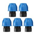 thumbnail image 2 of 5PCS Plumbing Fittings Water Pipe Quick Connector Coupling Kit Female Thread Straight Through 25xG3/4, 2 of 5