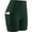 13#: 1 Pack, Dark Green, variant on Cadmus High Waist Yoga Shorts for Women Workout Running Shorts Naked Feeling Biker Shorts Tummy Control Deep Pockets, Pink, 2XL