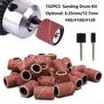 thumbnail image 3 of 102PCS #80#100#120 Grit Sanding Drum Kit With Sanding Mandrel Rotary Tools, 3 of 3