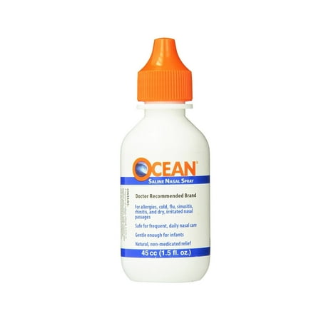6 Pack - OCEAN Saline Nasal Spray 1.5 Ounce Each