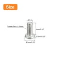 thumbnail image 2 of Unique Bargains M1.6x0.35x4mm 50Pack Metal Flat Round Head Screws Phillips Drive Machine Bolt, 2 of 5