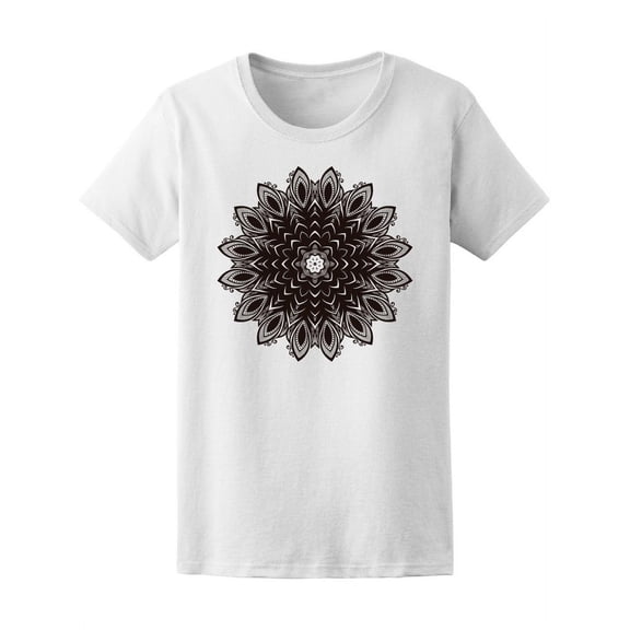 Beautiful Mandala Floral Star T-Shirt Women -Image by Shutterstock, Female Large