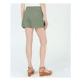 thumbnail image 2 of MAISON JULES Womens Green Chino Shorts 14, 2 of 2