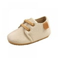 thumbnail image 5 of Newborn Baby Boy Girl Leopard PU Non-slip Shoes, 14 Styles Soft Sole Toddler Frist Waliking Shoes, Apricot, 5 of 9