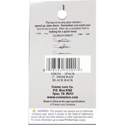 (3 pack) Crème 2 Spoiler Shad Swim Bait Lure, Black Back