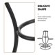 thumbnail image 3 of BESTYASH Base Decorativa De Metal Negro Para De Cristal Con Soporte Firme Para Exhibición, 3 of 8