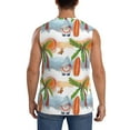 thumbnail image 4 of Bixox Men's Gnome and Surfing Printed Shirt Sleeveless Fitness Tank Top-Large, 4 of 7