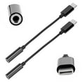 thumbnail image 4 of Audio Adapter Cable 2PCS USB C To 3.5mm Earphone Hole Converter Audio Adapter Cable For / GalaxyBlack, 4 of 8