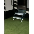 thumbnail image 1 of Lippert Components Entry Step 733932 SolidStep 3.0; 2 Manual Fold-Up Steps; With 8 Inch Rise; 400 Pound Capacity; Square Edge Step With Anti-Skid Step Tread; Black Steel With Aluminum Treads, 1 of 6