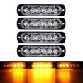 thumbnail image 1 of Adecuado para luces laterales de camión YH 6 luces de destello en la red luces de destello luces laterales ultradelgadas 12V-24v 18 modos, 1 of 4