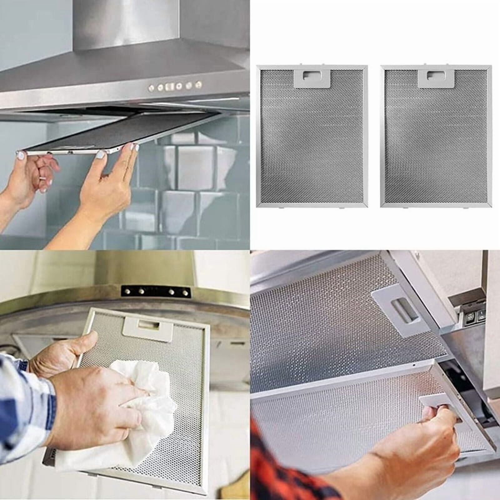 Aluminium Range Hood Grease Filter - Metal Mesh Ventilation Aspirator for Kitchen Extractor, Cooker Hood Replacement