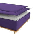 thumbnail image 2 of Sheet has Zipper Fitted Sheet, (King Size 76x80) 15 Inch Deep Pocket, 100% Egyptian Cotton, 800 TC, Solid Purple Color., 2 of 10
