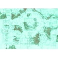 thumbnail image 1 of Ahgly Company Indoor Rectangle Abstract Turquoise Blue Modern Area Rugs, 7' x 10', 1 of 4
