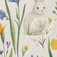 thumbnail image 4 of Yayeee Shower Curtain with Hooks 72"x72" Waterproof Fabric Bathroom Hanging Decor, Blue Floral Rabbit, 4 of 5