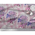 thumbnail image 2 of Soimoi Cotton Duck Fabric Geometric & Flower Artistic Print Fabric by Yard 56 Inch Wide, 2 of 3