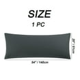 thumbnail image 6 of REGALWOVEN Zippered Body Pillow Cover Egyptian Cotton Pillowcases, Queen Black, 6 of 7