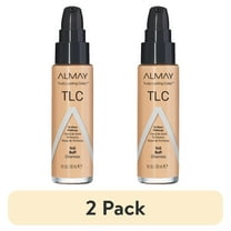 (2 pack) Almay Truly Lasting Color Liquid Foundation Makeup, Longwear Coverage, 140 Buff, 1 fl oz