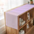 thumbnail image 6 of Yellow Pink Stripe 108 Inch Table Runner, Vertical Striped Gradient Geometric Farmhouse Dresser Scarf Cotton & Linen Tablerunner for Dining/Kitchen Island/Holiday Party Décor 13" x 108", 6 of 9