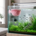 thumbnail image 6 of Floating Betta Hammock & Shrimp Shelter,3D Printed Aquarium Feeding Ring and Nano Aquarium Resting Shelter for Aquatic Animals Provide Safe Resting Spot,Pink, 6 of 7