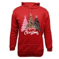 thumbnail image 4 of EchfiProm Mens Hoodies Red Graphic Merry Christmas with Pockets Hooded Pullover Sweatshirt for Men Trendy XL, 4 of 5
