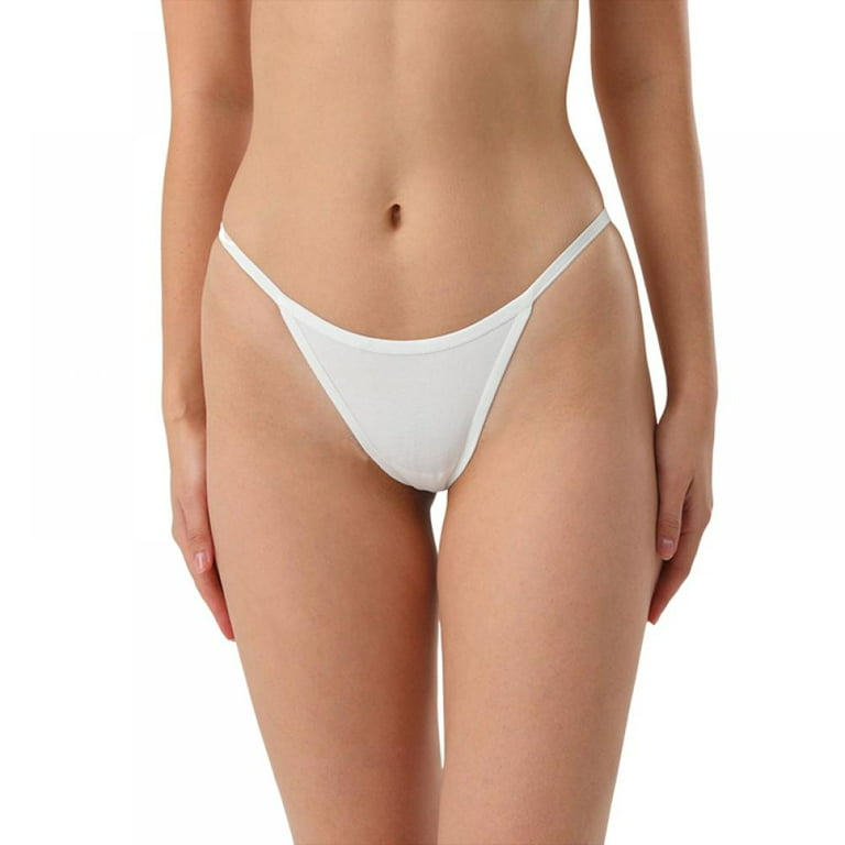 Sexy G String Thong for Women Low Rise Underwear Cotton Thongs Ladies T Back  Bikini Panties Set Gift for Women 1 Pack