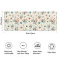 thumbnail image 3 of Pioneer Flower Floral Print Pattern Bathroom Rugs Mat, Non Slip Microfiber Bathroom Rug with Rubber Backing, Soft Mats for Bathroom Floor Tub Shower, 17"x47", 3 of 5