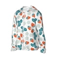thumbnail image 2 of Balery Floral Strawberr Men's Women's UPF 50+ Sun Protection Lightweight Hoodie Performance Long Sleeve Shirt for Fishing Running-X-Large, 2 of 9