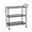 black, variant on LOKKHAN 3-Tier Rolling Bar Cart with Handle, Indoor-Outdoor Patio Mobile Serving Cart Beverage Cart, Coffee Station Drink Trolley for Home Kitchen, Living Room, Storage Islands & Carts, Modern Black