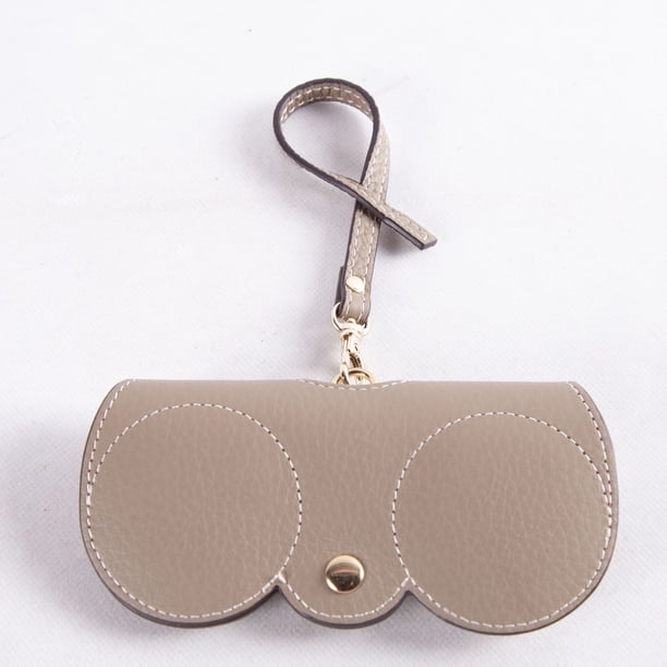 Bolsa de almacenamiento para gafas de sol, caja portátil para gafas de sol para hombres y mujeres, capa para la cabeza, bolsa para gafas de piel de vaca, funda protectora para gafas de sol