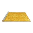 thumbnail image 2 of Ahgly Company Machine Washable Indoor Rectangle Oriental Yellow Traditional Area Rugs, 2' x 3', 2 of 4
