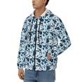 thumbnail image 3 of Kdxio Daisies Flowers Print Men Hoodies Casual Hoodies for Men with Zip Pockets Full Zip Long Sleeve Sweatshirt Sports Hooded Jacket-XX-Large, 3 of 5