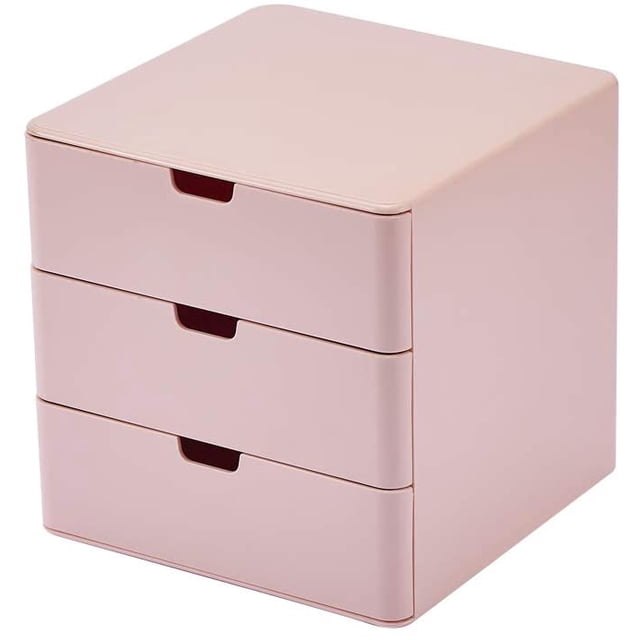 Organizador de tocador con cajones, organizador compacto, juego de cajones para cosméticos, suministros dentales, baño Levamdar WRJM-640-2