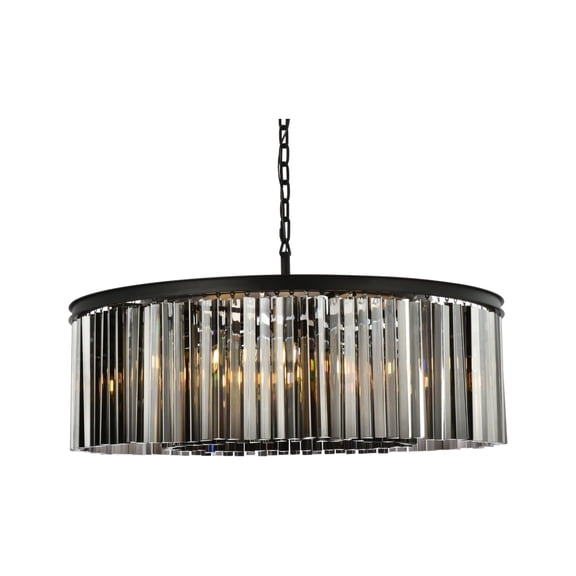 Elegant Lighting Sydney 44" 10 Light Royal Crystal Chandelier