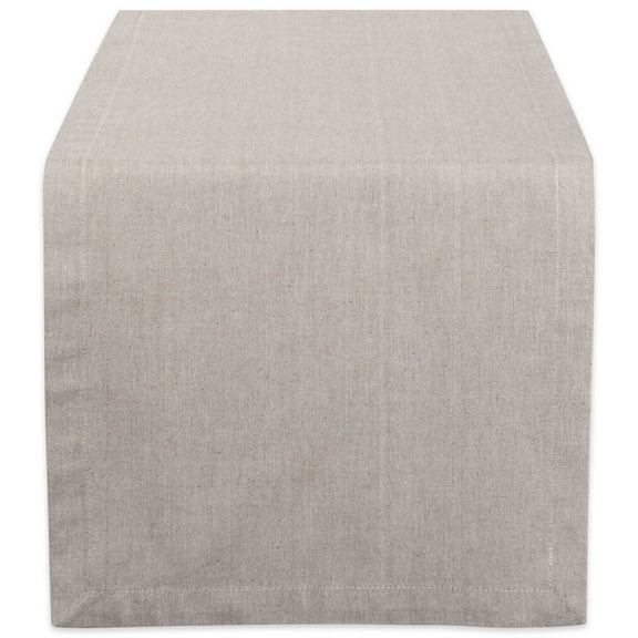 DII Modern 14x108" Decorative Solid Chambray Blue Table Runner
