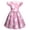 Pink, variant on yuCgh Girls Easter Dress with Flutter Sleeves & Ruffle Hem, Fashion Casual Summer Printed Dress, Lightweight & Stylish Easter Dress,Beige 110