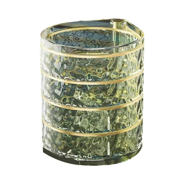 Joyero , organizador de adornos, contenedor de accesorios de maquillaje, bandeja para joyas, estuche para pendientes, soporte para coleteros, verde claro