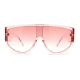 thumbnail image 1 of Hommes Incurvés Haut Grand Bouclier Racer Lunettes de Soleil Tous Rose, 1 of 4