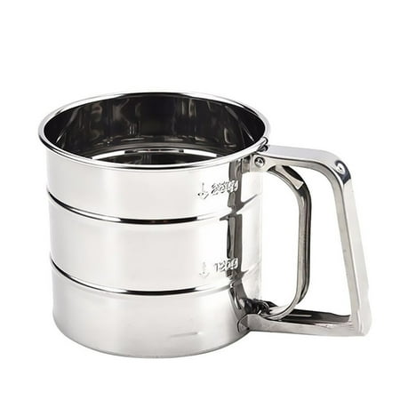 

BrilliantMe Stainless Steel Flour Sifter Sieve Filter Baking Icing Sugar Powder Strainer