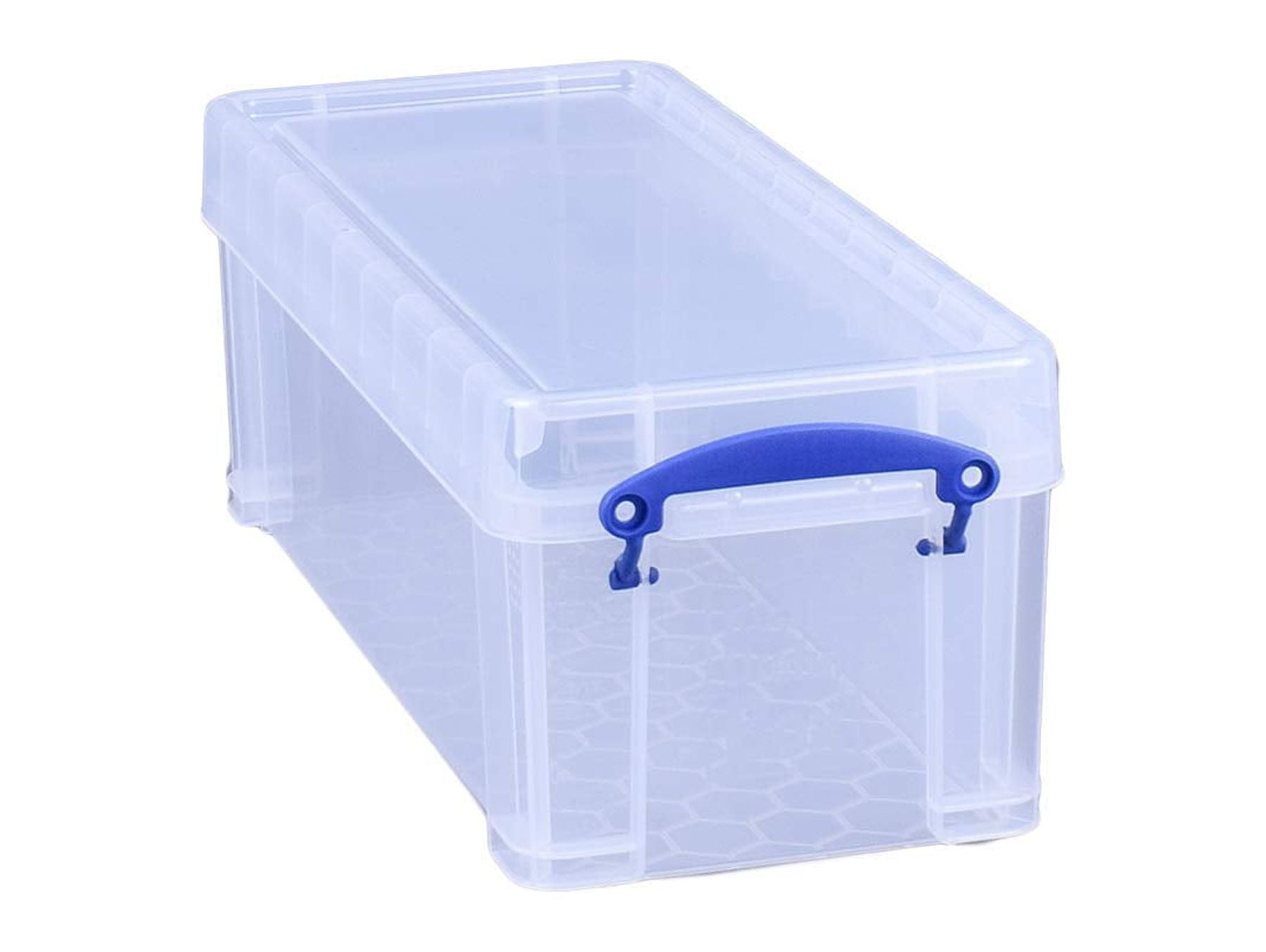 Really Useful Box Plastic Storage Box, 17 Liters, 18 7/8 x 15 3/8 x 8,  Clear